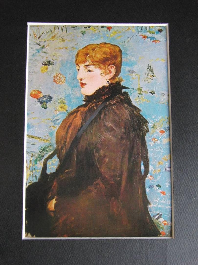 エドゥアール・マネ、【秋：メリー・ローラン】、希少な額装用画集より