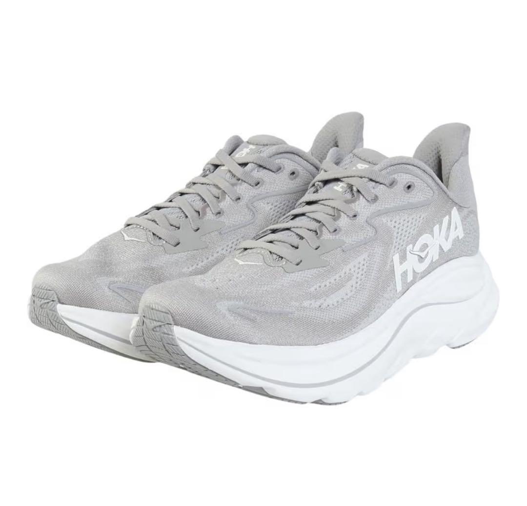 ホカ（HOKA） クリフトン 10 グレー 1162032-STLLR 26.5 HOKA ONEONE（ホカ オネオネ） ホカ CLIFTON 10 WIDE クリフトン 10
