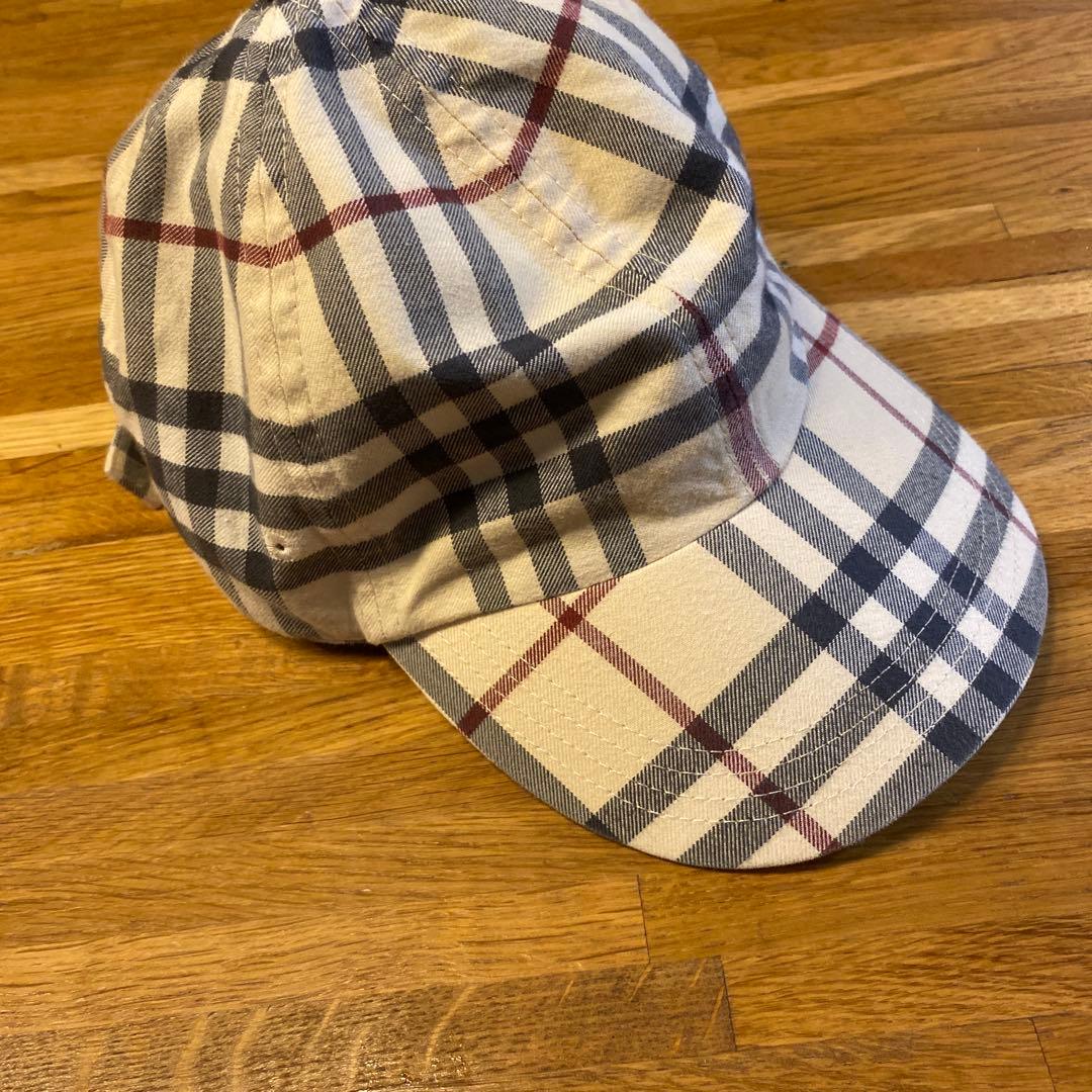 が*ン様 BURBERRY チェック柄 ベースボールキャップ M バーバリー80