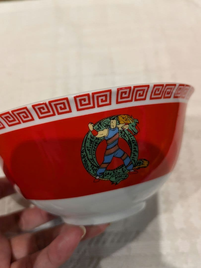 集英社 キン肉マン ラーメンマン どんぶり 箸置き レンゲ 年代物 当時