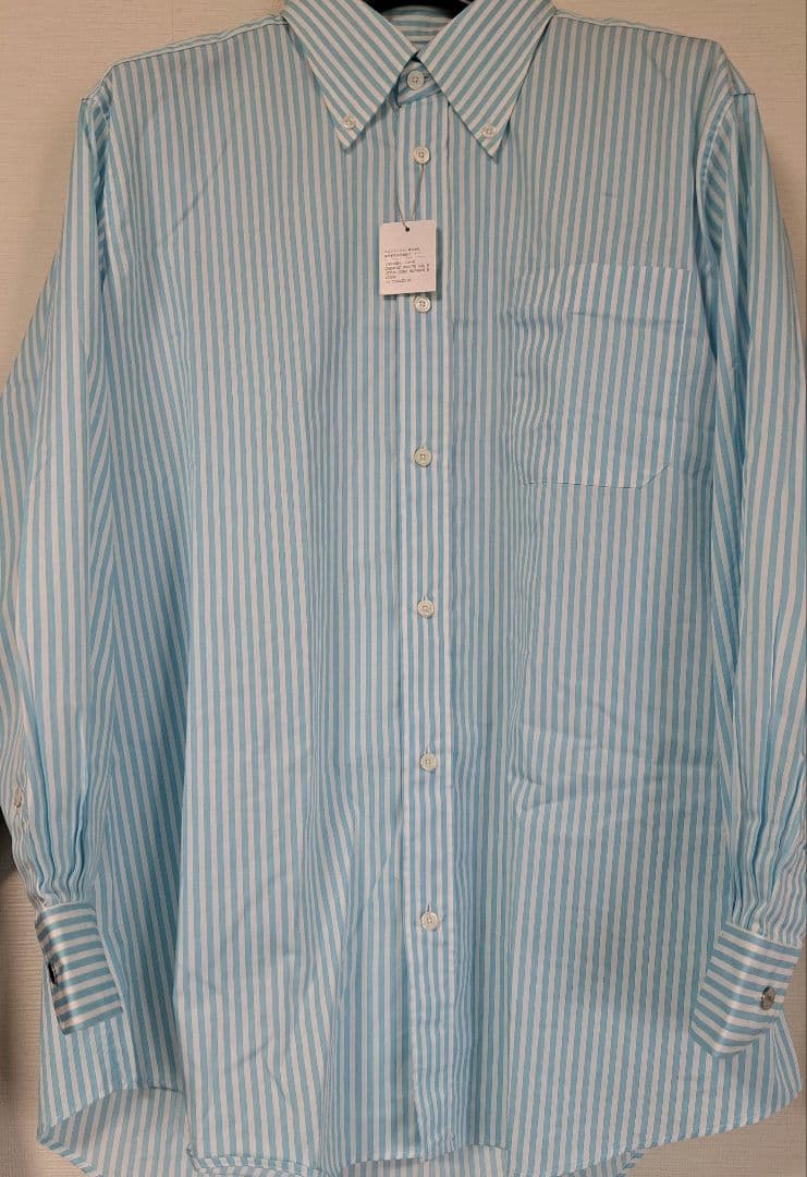と*様 【新品未使用】　HERMES　セリエボタン　ストライプシャツ