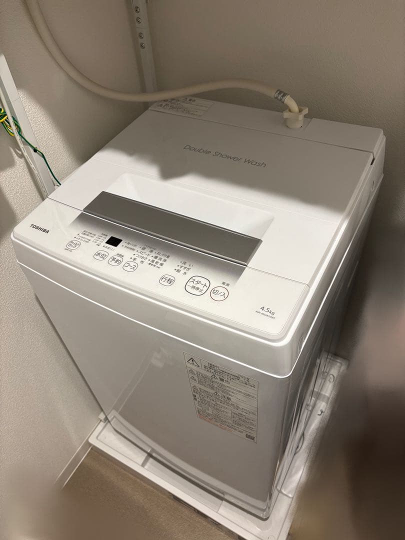 値下げTOSHIBA 洗濯機 4.5kg AW-45GA2(W) ※9月末発送