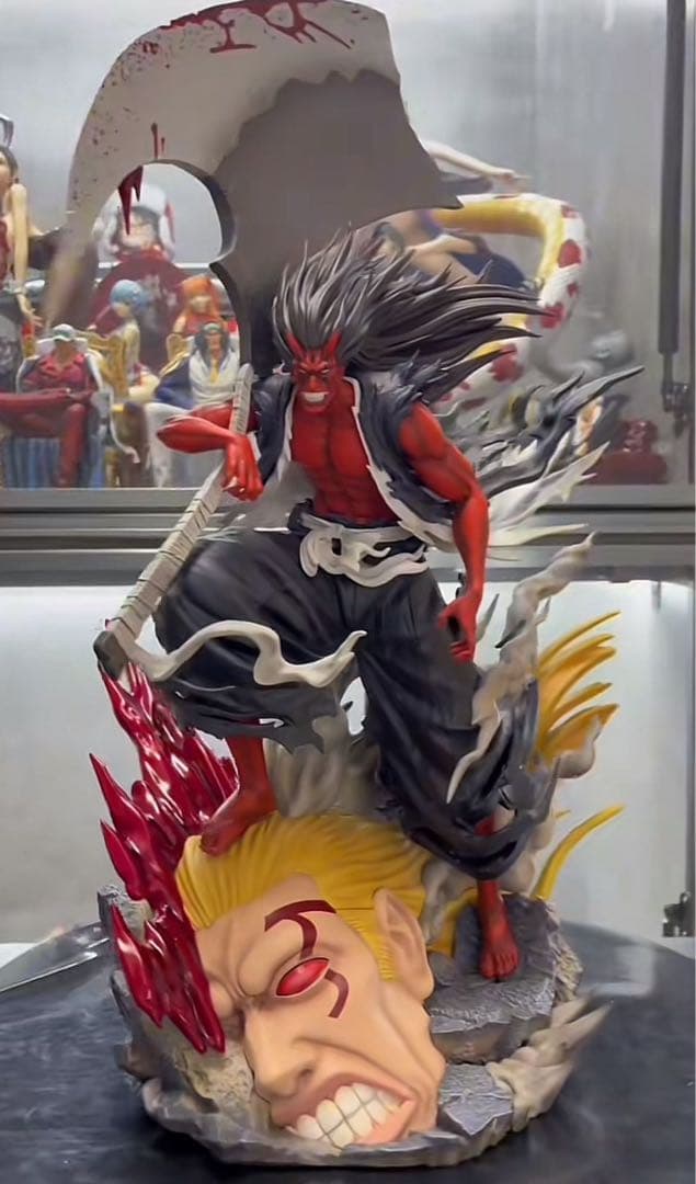 BLEACH 黒衣少年図 更木剣八 ガレージキット スタチュー⑨ 塗装済み