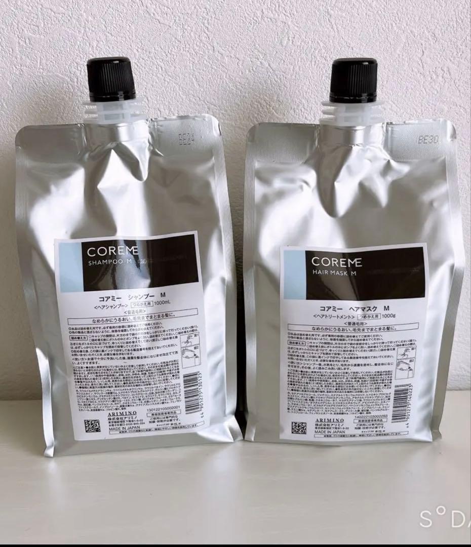 コアミー M シャンプー1000ml/マスク1000g詰替セット