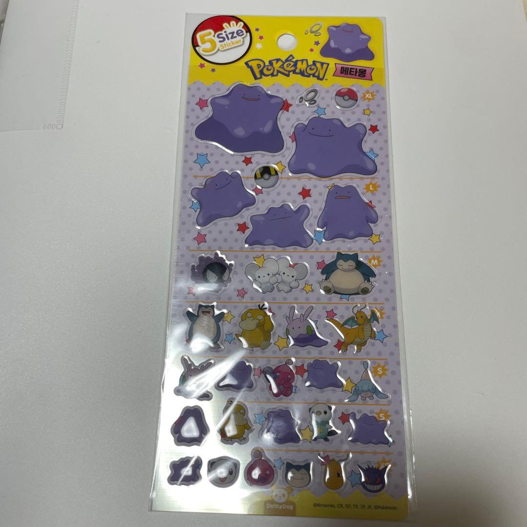 韓国 ポケモンシール 5サイズステッカー メタモン - メルカリ