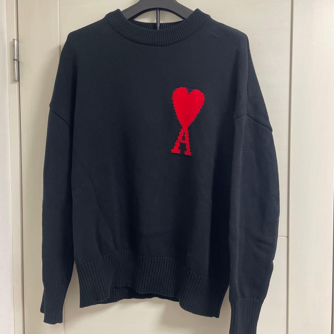 れ*キ様 AMI PARIS ハート刺繍 セーター 男女兼用 秋冬ニット