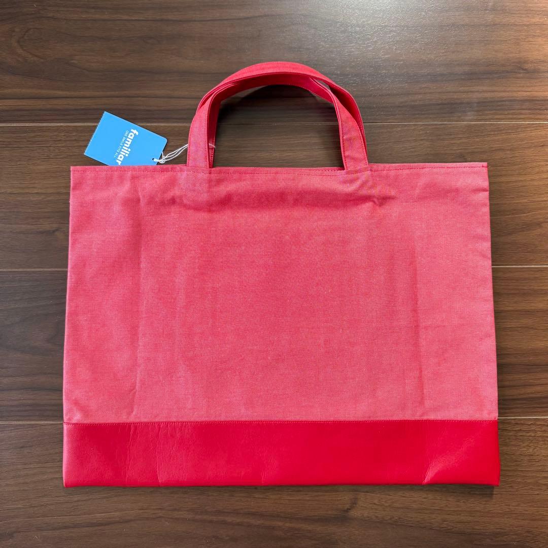 新品 タグ付き】ファミリア デニムバッグ 手刺繍 - メルカリ