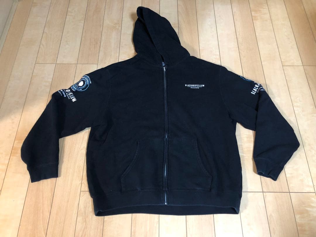 RATS パーカー　BLACK AND YELLOW 2XL