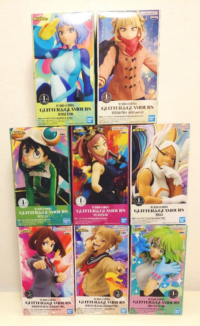 ヒロアカ お茶子・ヒミコ・透・ミルコ・梅雨・明・ねじれ フィギュア8