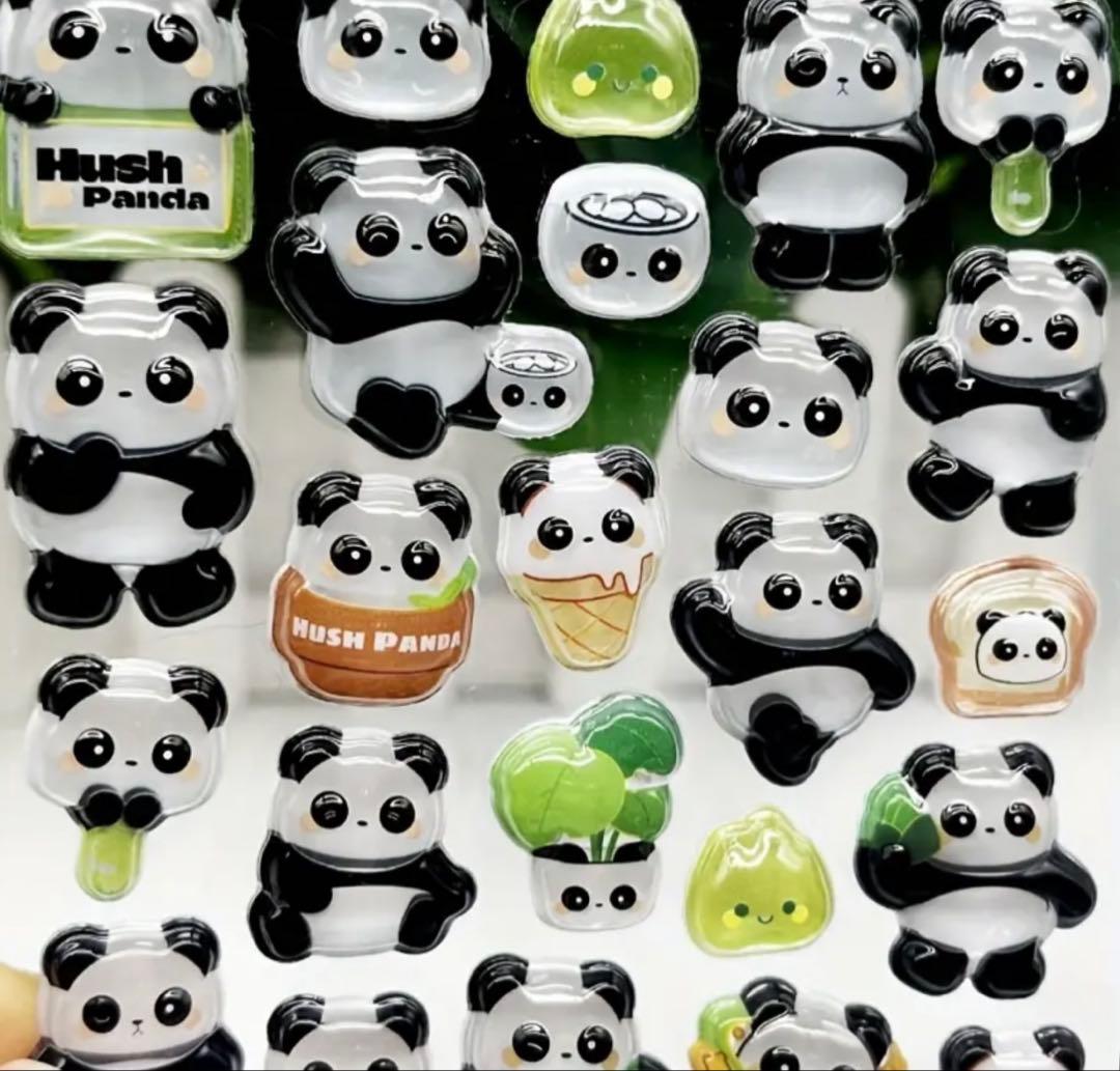 パンダ ボンボンドロップシール - メルカリ