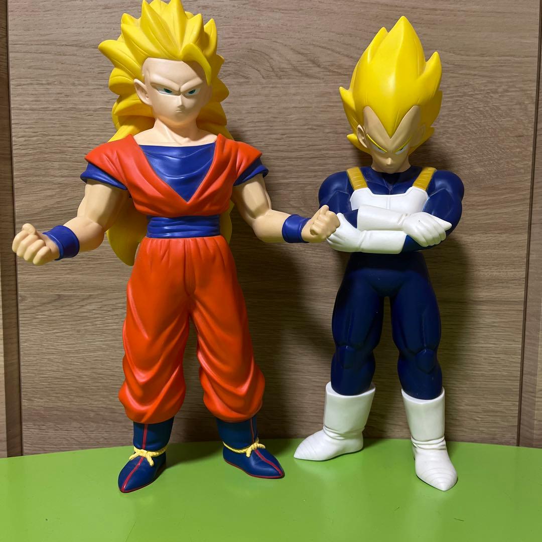 2003年製 ドラゴンボール ビッグソフビフィギュア 孫悟空 ベジータ
