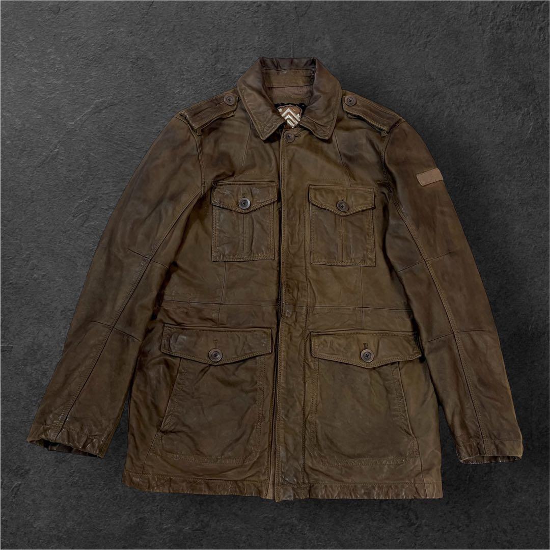 90s Old GAP 本革 レザー フィールドJKT M