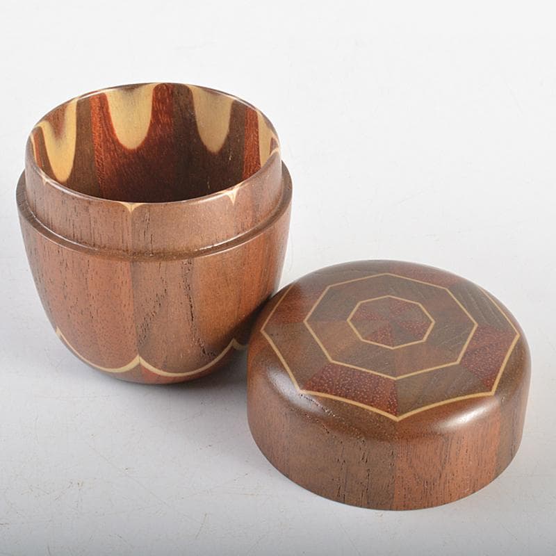 茶道具　箱根寄木細工　棗　V　R6988