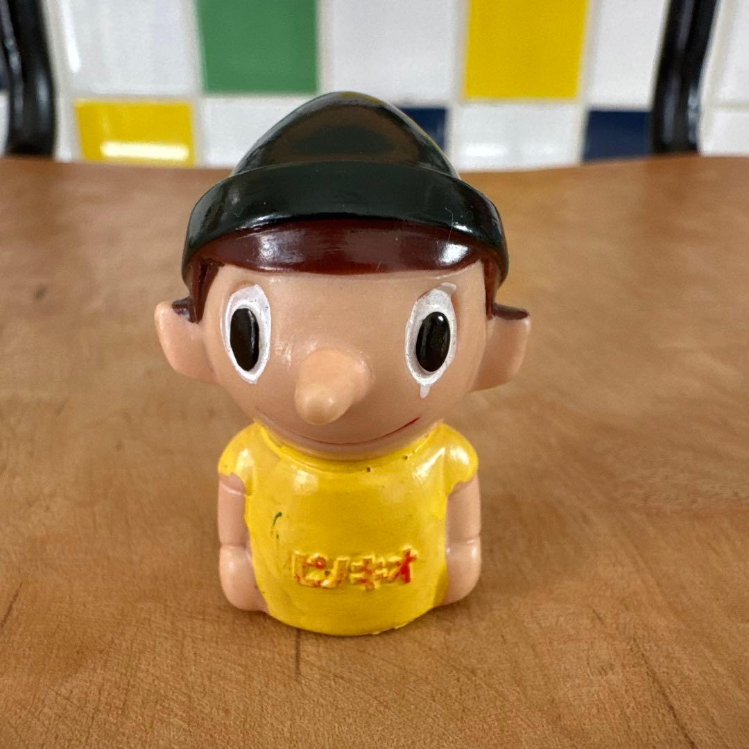 激レア 当時物 小野薬品 ピノキオ ソフビ指人形 非売品 企業物 昭和