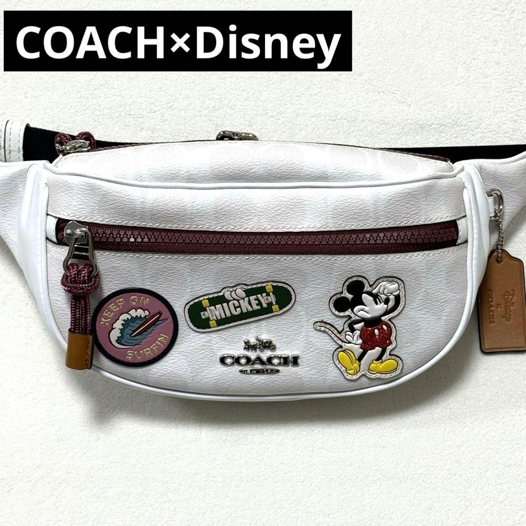 【美品】 コーチ COACH Disney コラボ ボディバッグ ミッキー