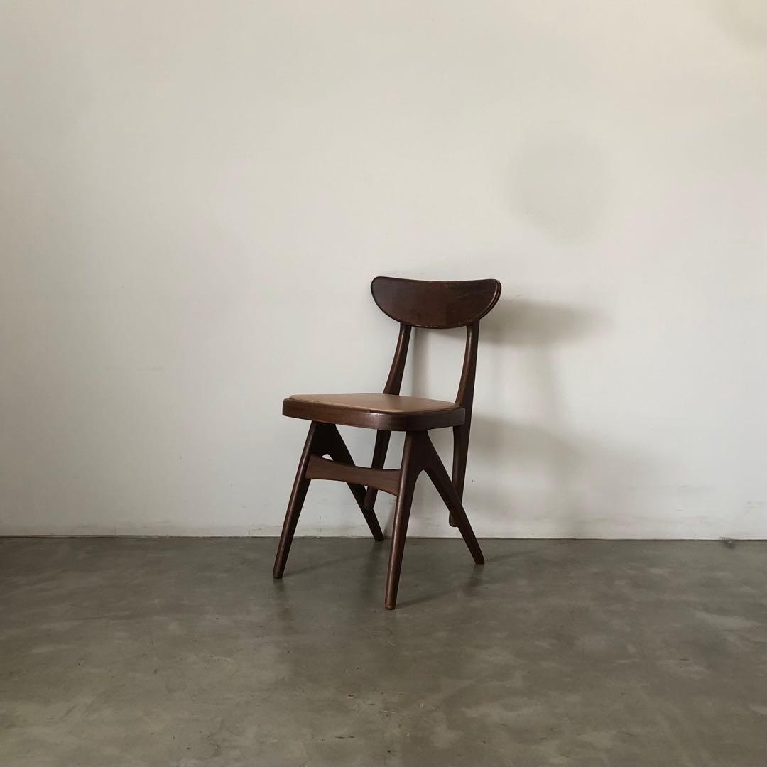 レトロ　アンティーク　古道具　古家具　昭和　大正　マルニ　椅子　デルタチェア