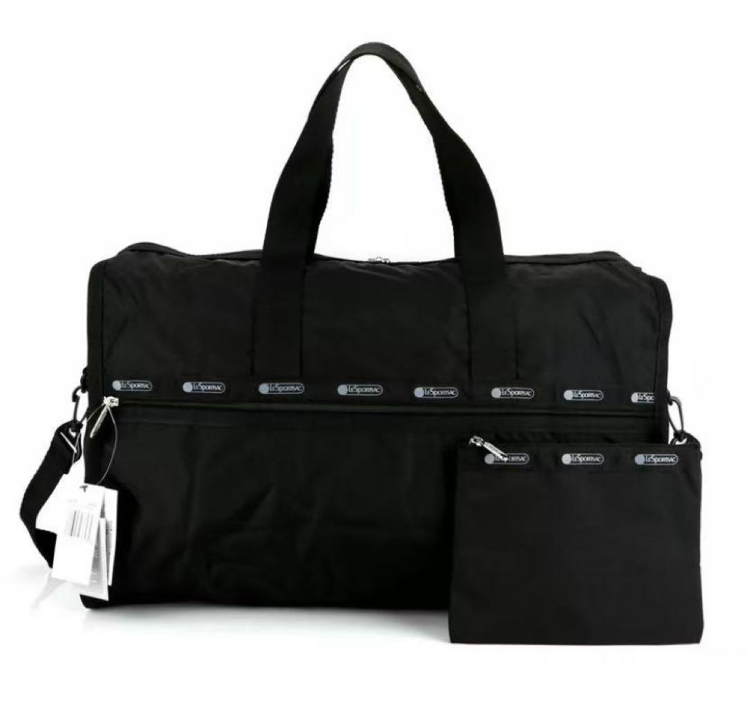 レスポートサック　 ボストンバッグ　 黒無地　 旅行用トラベル4319 ポーチ付 楽天市場】レスポートサック ボストンバッグ ブラック レディース