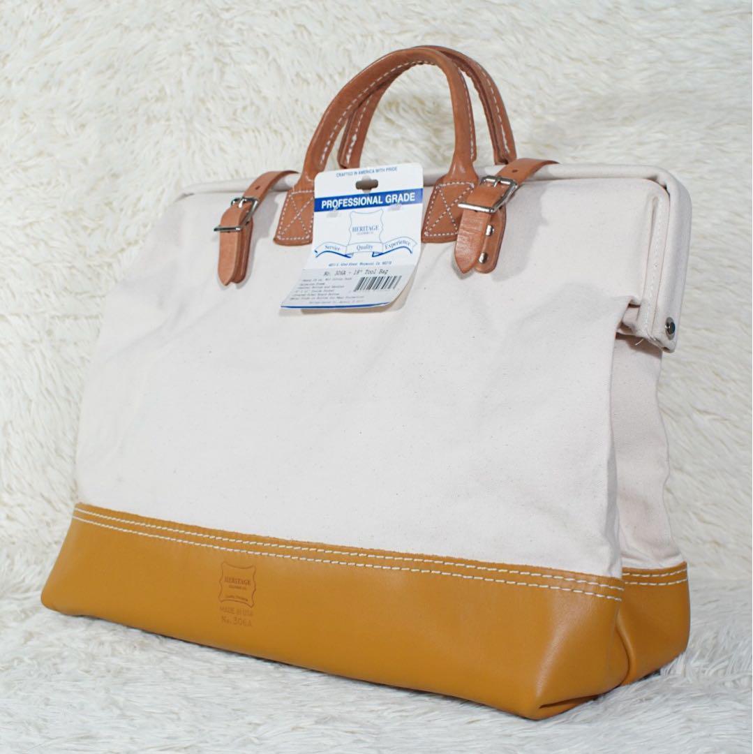 希少 USA製《HERITAGE LEATHER》ツールバッグ 16oz 本革