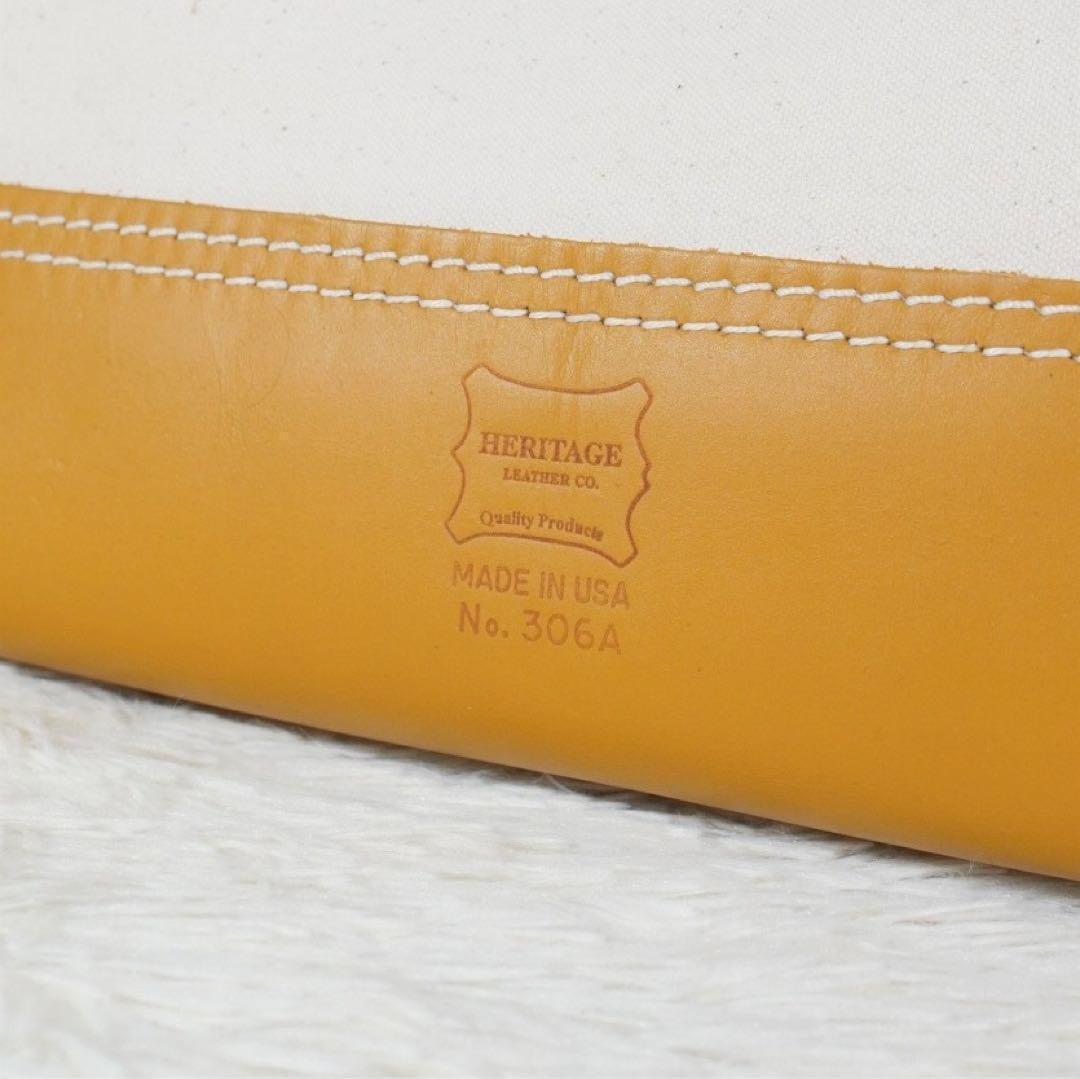 希少 USA製《HERITAGE LEATHER》ツールバッグ 16oz 本革