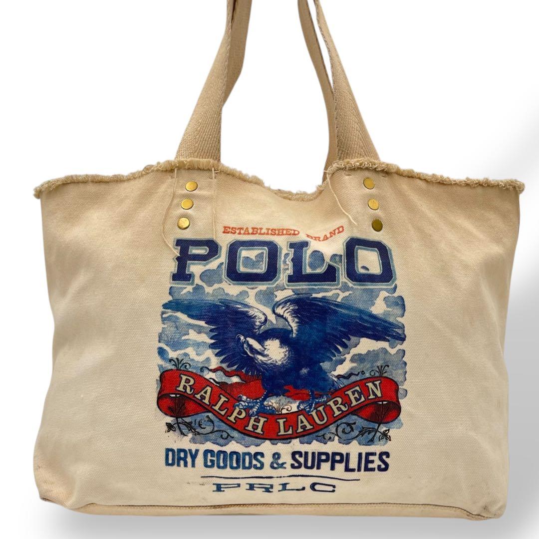 希少 POLO RALPH LAUREN ラルフローレン イーグル トートバッグ