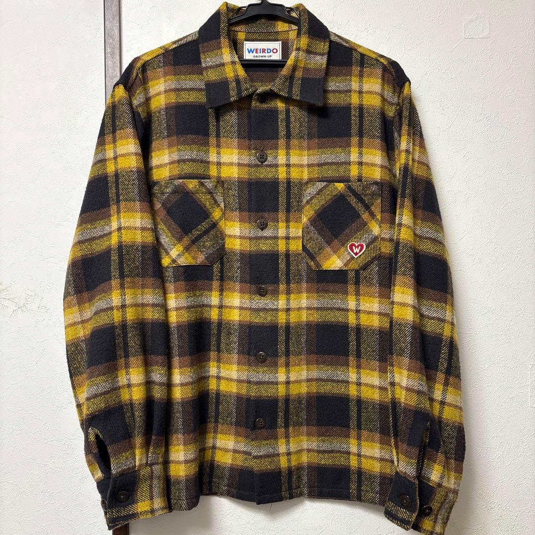 極上カラー & 良サイズ WEIRDO ヘビーネルシャツ