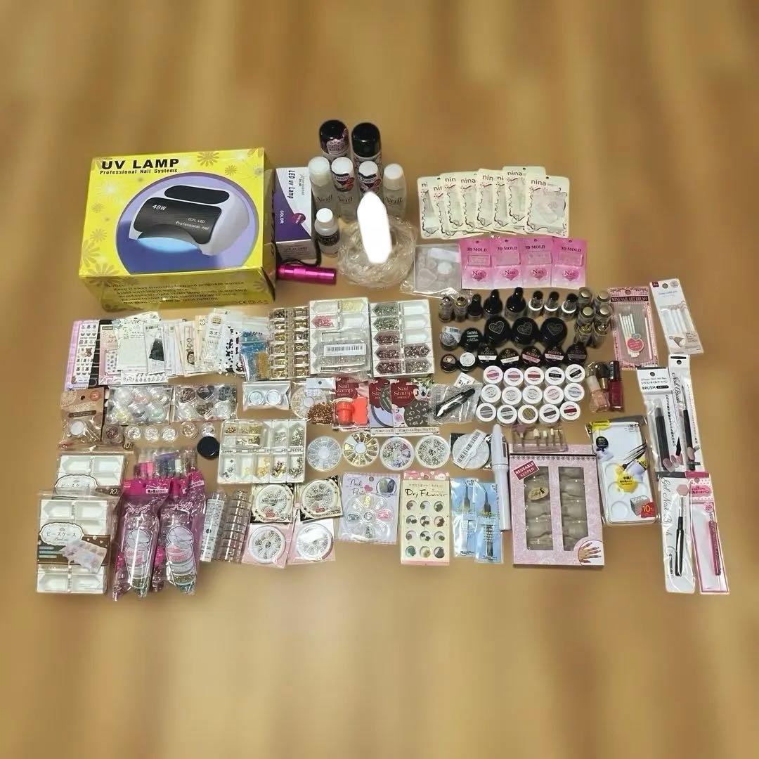 ジェルネイル　ハンドメイド　まとめ売り　UVライト　パーツ