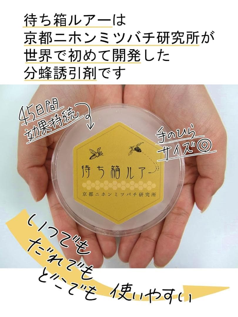 新品未使用 2025年製造 正規品 待ち箱ルアー ニホンミツバチ 分蜂群