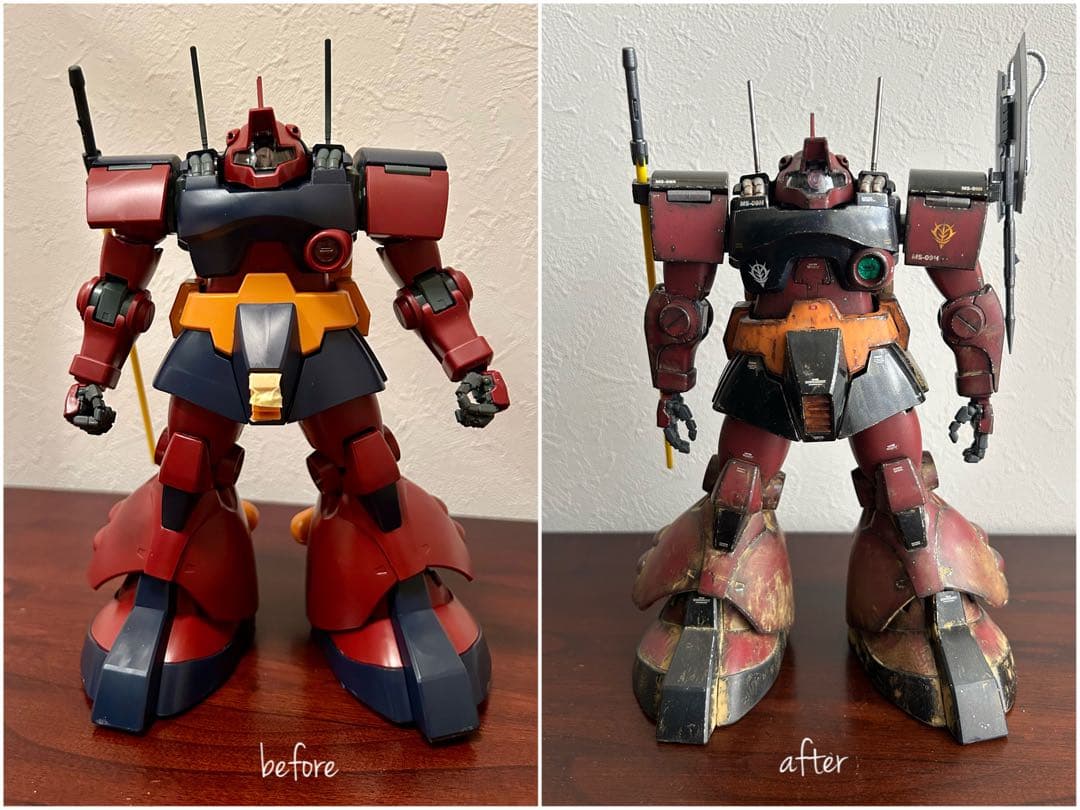 ガンプラ 【塗装済み完成品】MG 1/100 ドワッジ改 デザート・ロンメル