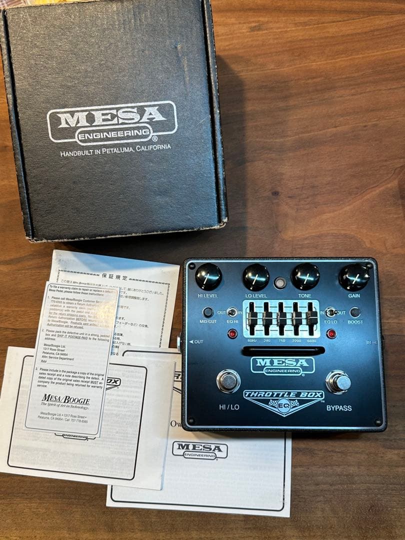 MESA THROTTLE BOX EQ ギターエフェクター Mesa Boogie Throttle Box EQ Distortion Guitar Effect Pedal Used