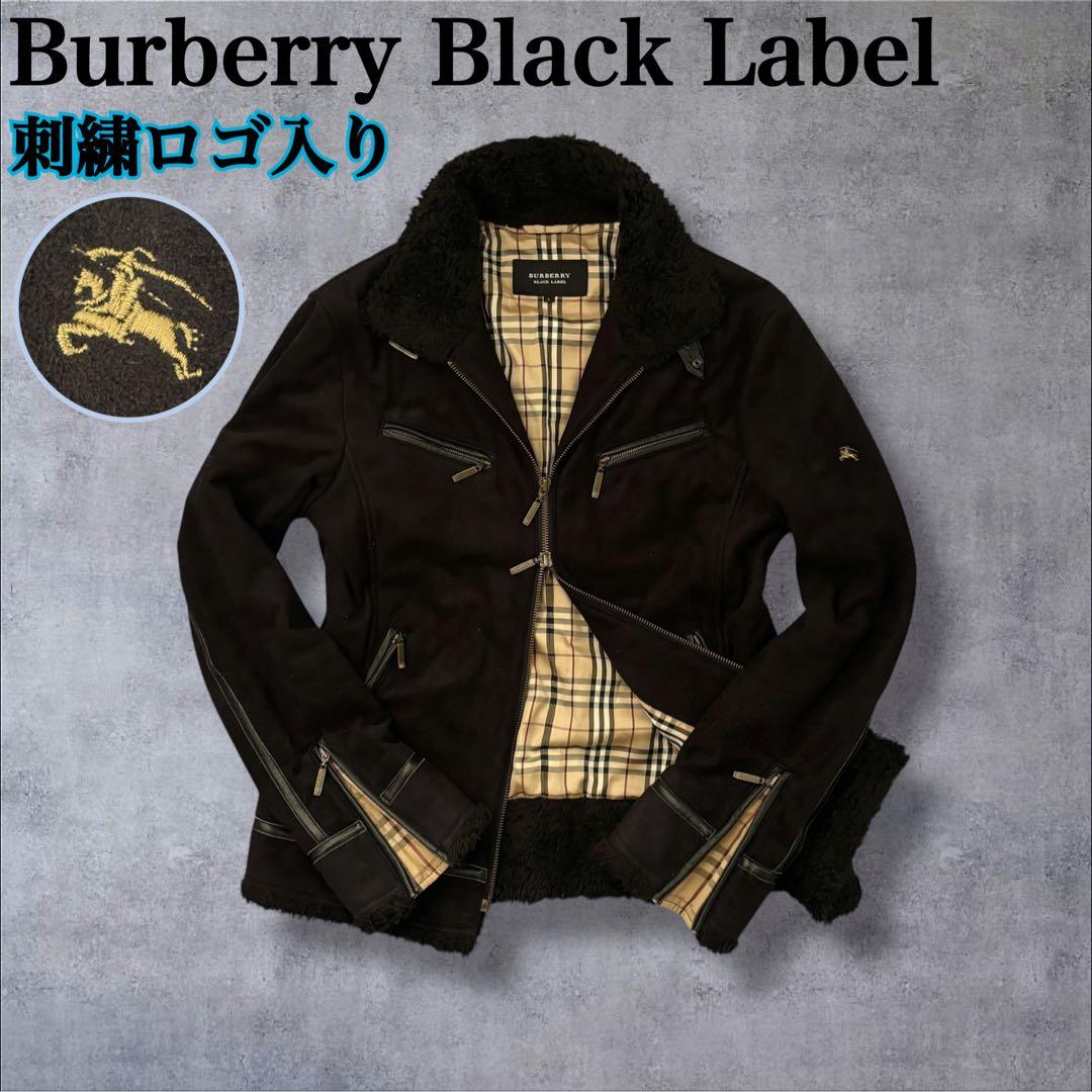 リョウ！入手困難▲バーバリーブラックレーベル ムートン ジャケット コート