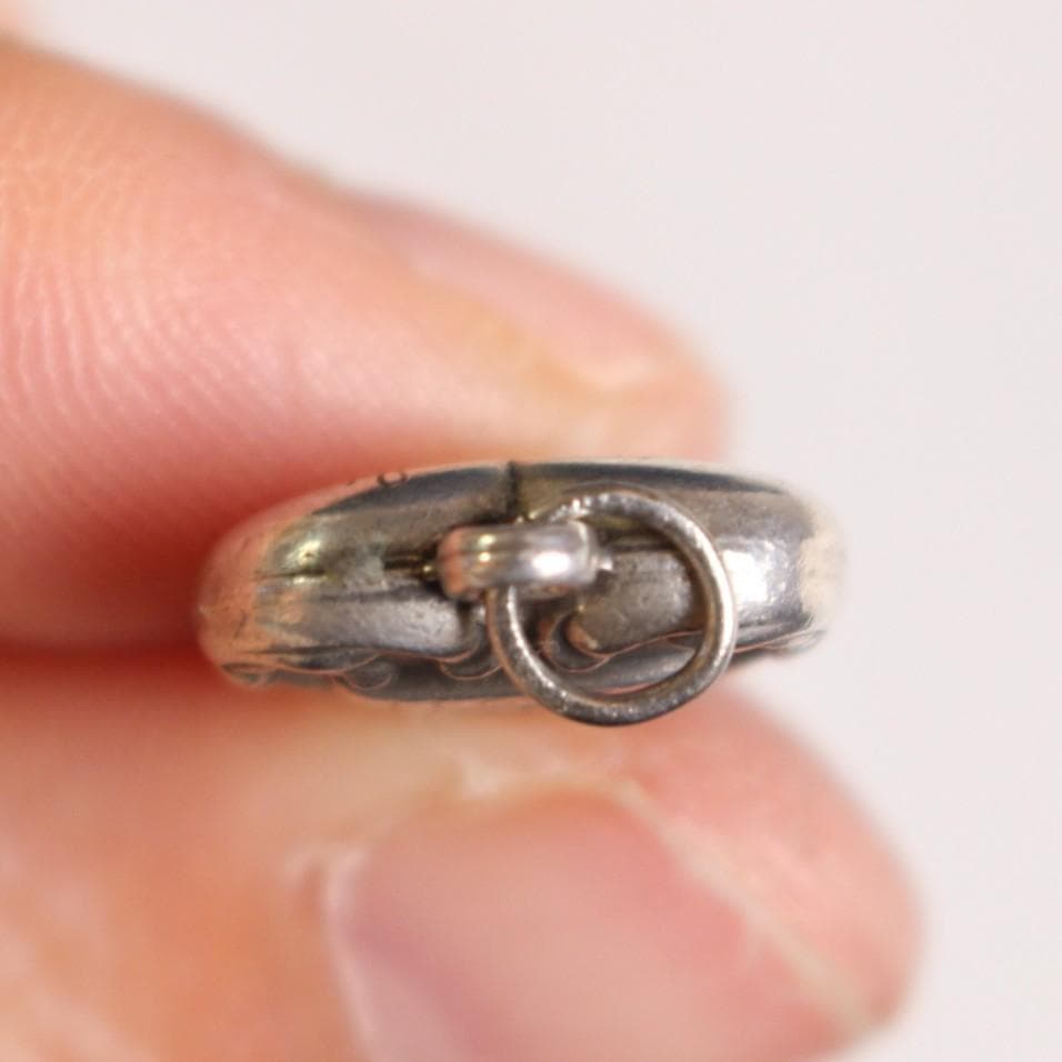 40s スウィートハートジュエリー シルバー ギフトに ILOVEU 勿忘草