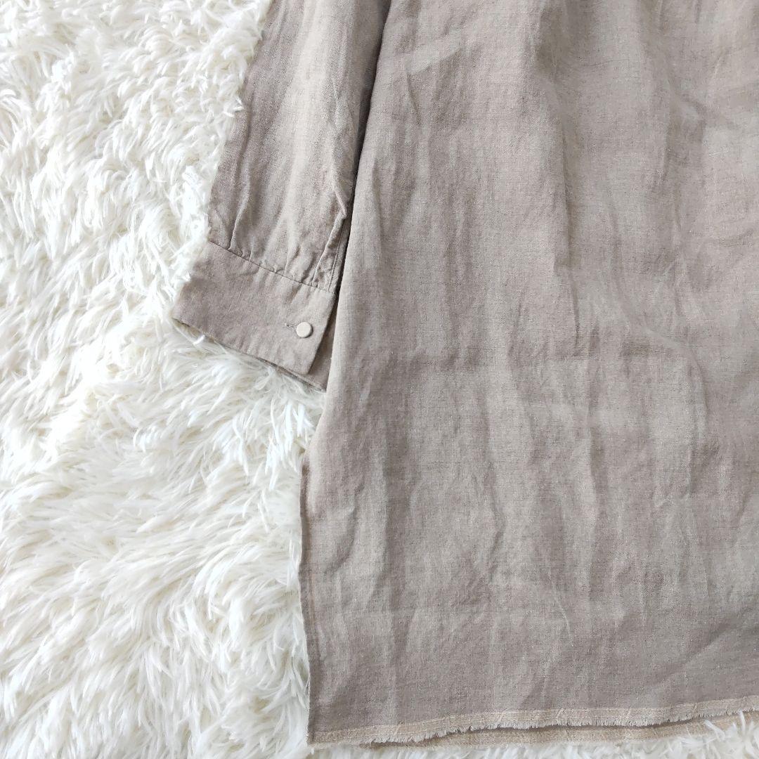 TOUJOURSトゥジュー⿻ヘンリーネックリネンチュニック - メルカリ