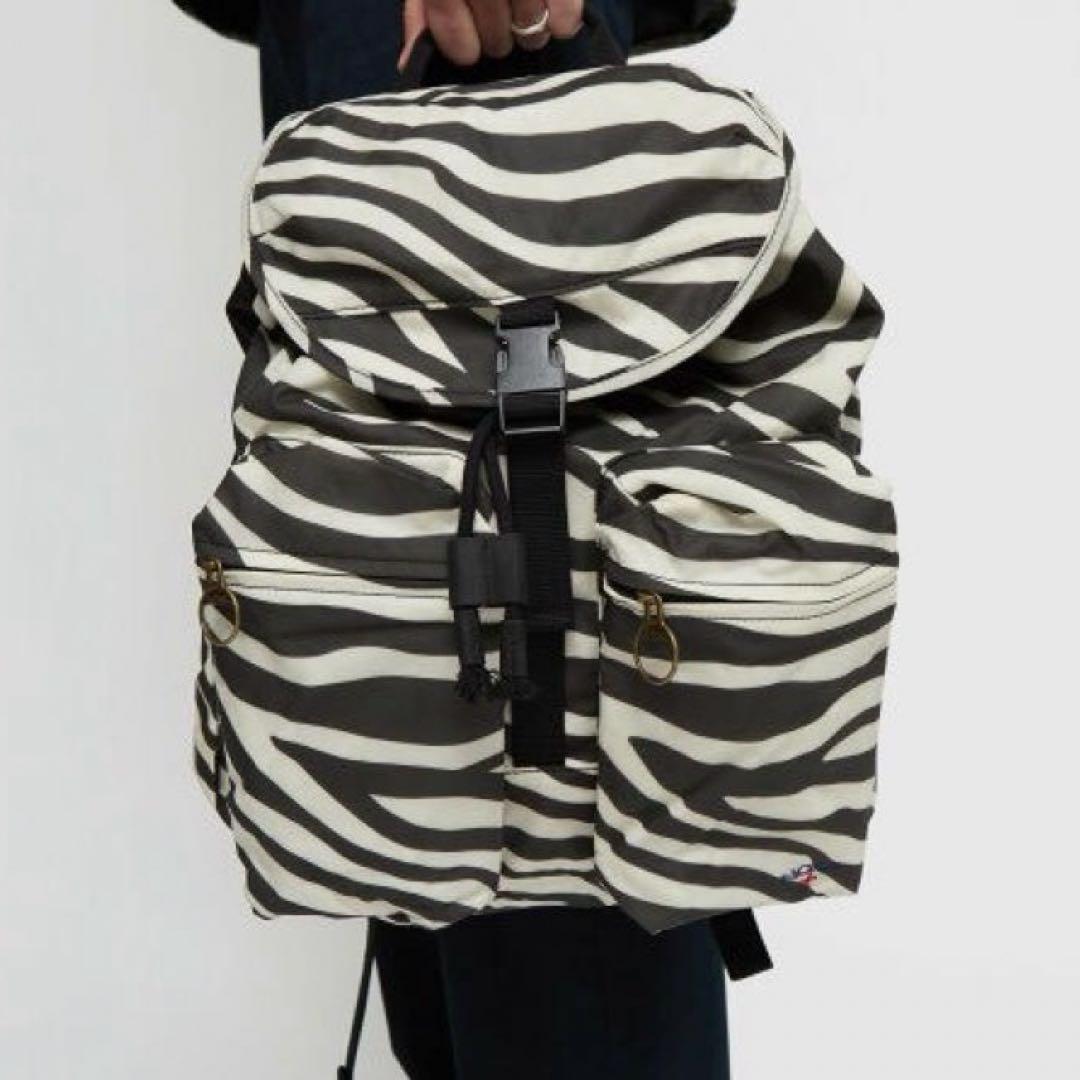 NOAH × barbour ゼブラ柄バックパック - メルカリ