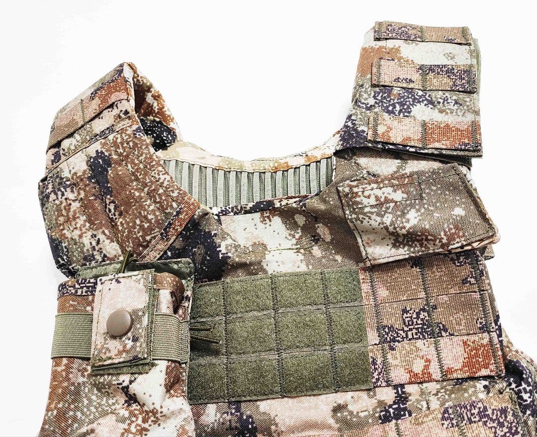 中国軍 中国人民解放軍 21式 星空荒漠迷彩 プレートキャリア 実物生地