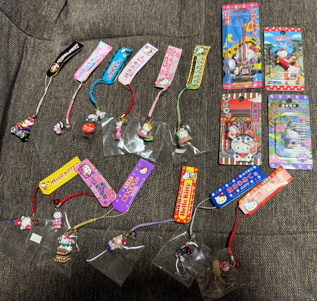 ご当地 ハローキティ ストラップ 16点セット