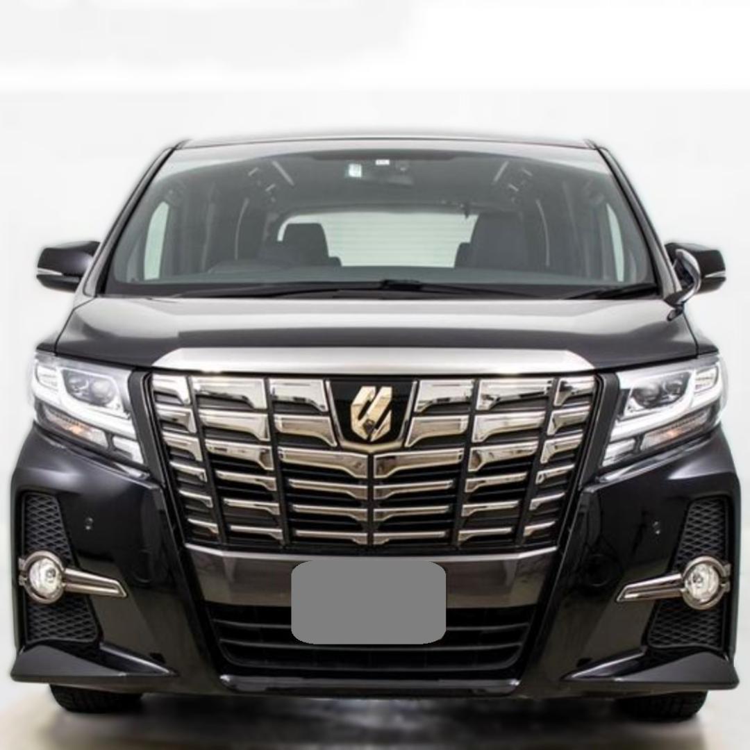 トヨタ アルファード 30系 前期 ボンネット フード モール スモーク