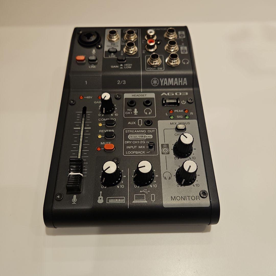 YAMAHA AG03 MK2 ライブストリーミングミキサー　黒