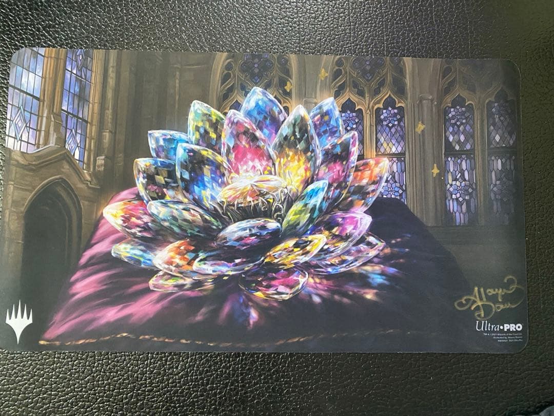 MTG 宝石の睡蓮　サイン入りプレイマット