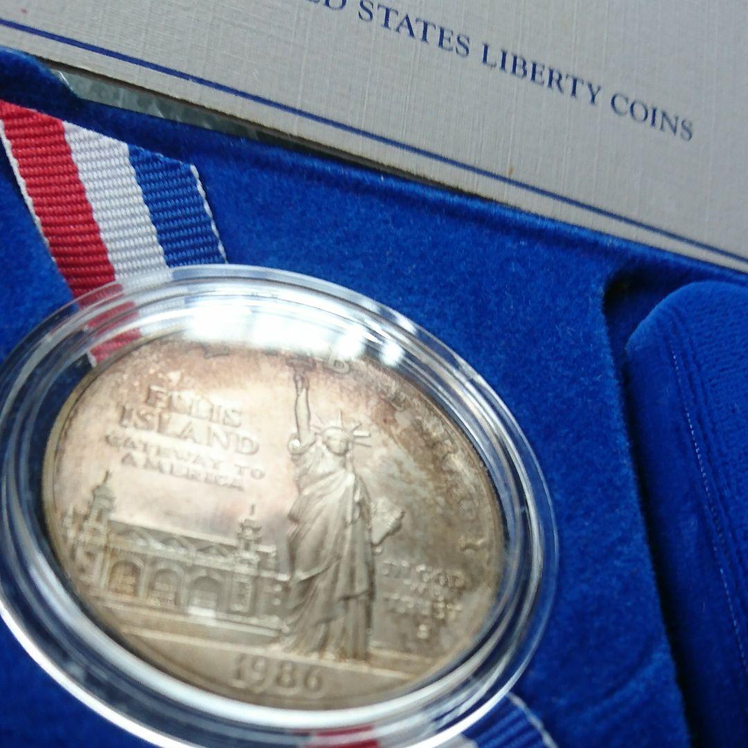 自由の女神 記念コイン 1986 シルバー SV 外箱劣化 約26.7g - メルカリ