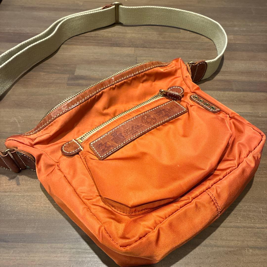 名作】Felisi フェリージ ナイロン ショルダーバッグ 9362 オレンジ
