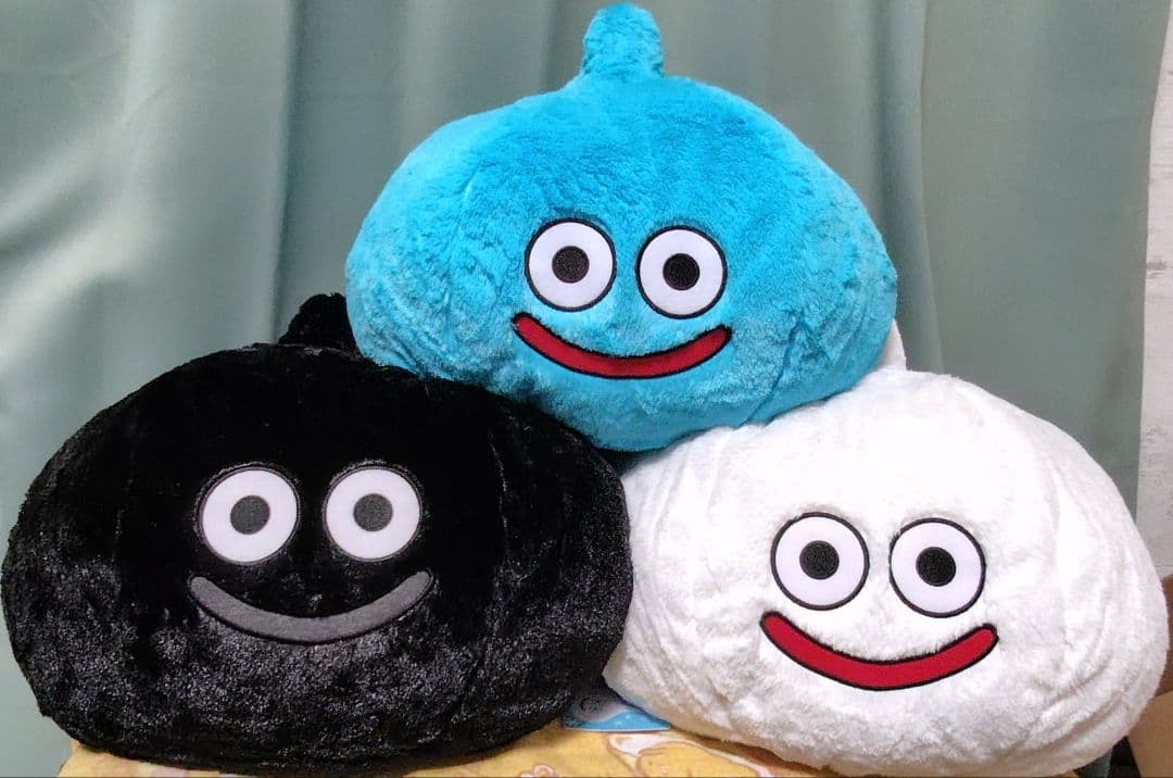 ドラゴンクエスト AM おおきなもふもふぬいぐるみ　スライム・スライムダーク他