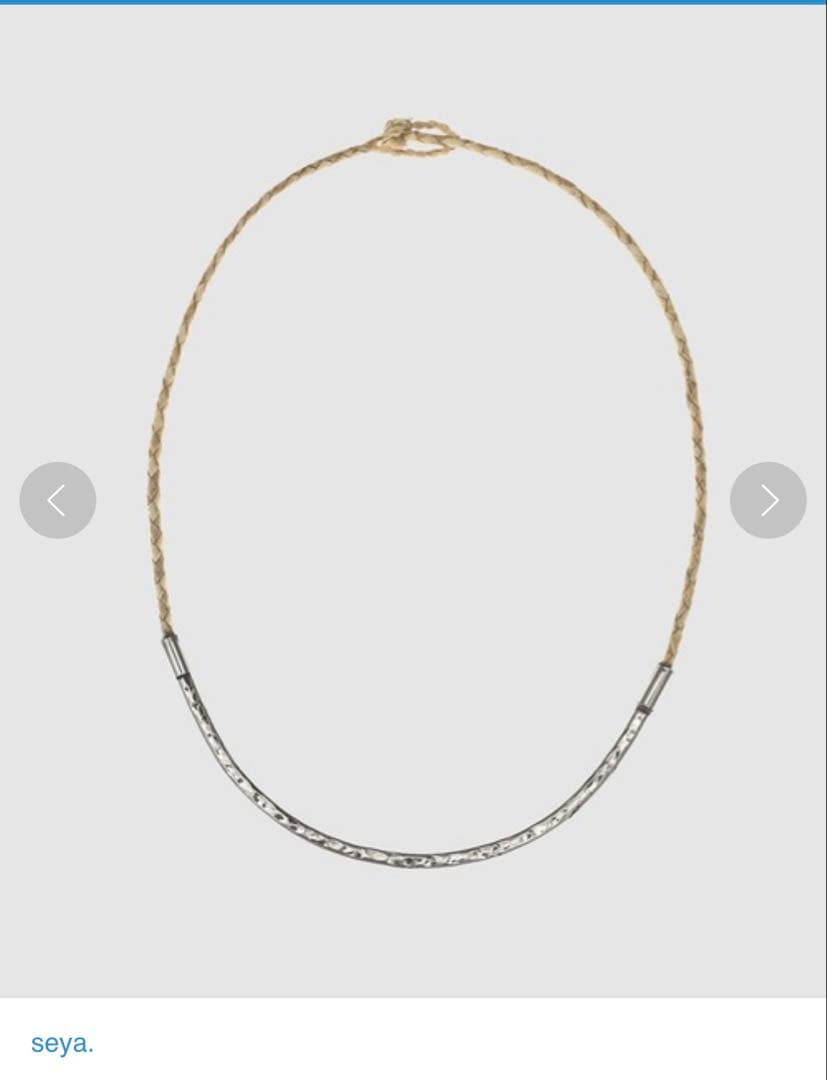 seyaセヤBOSFOR NECKLACE 24aw ネックレス シルバー VONIQUE / seya. /BOSFOR NECKLACE SILVER