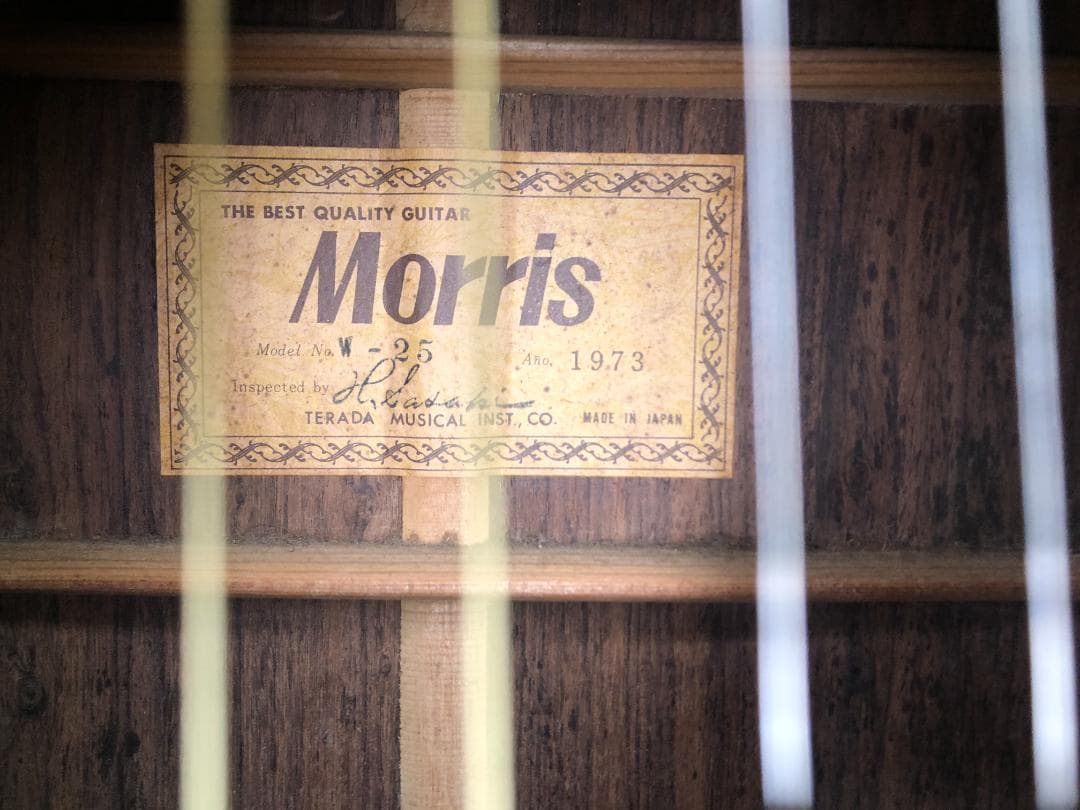 Morris モーリス W-25 アコースティックギター 1973年製 新品弦 - メルカリ