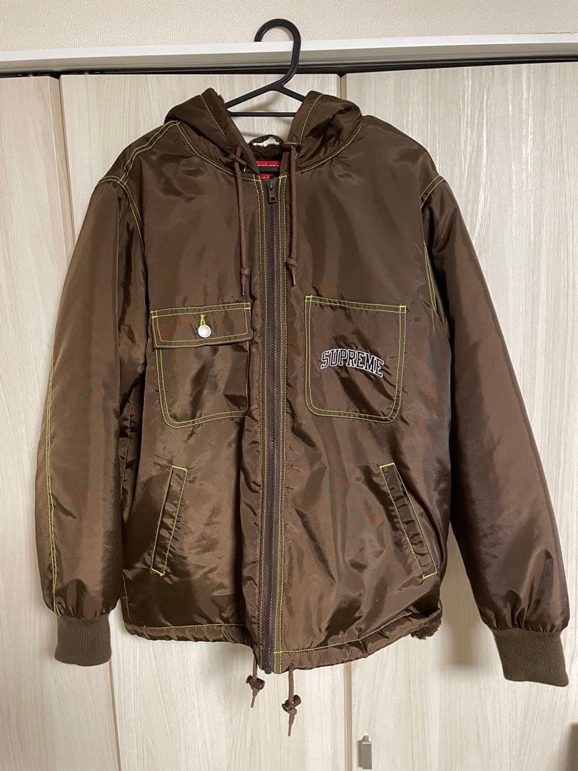 supreme シュプリーム　ジャンバー　茶色　Sサイズ 中古・古着通販】SUPREME (シュプリーム) プルオーバーパーカー / S