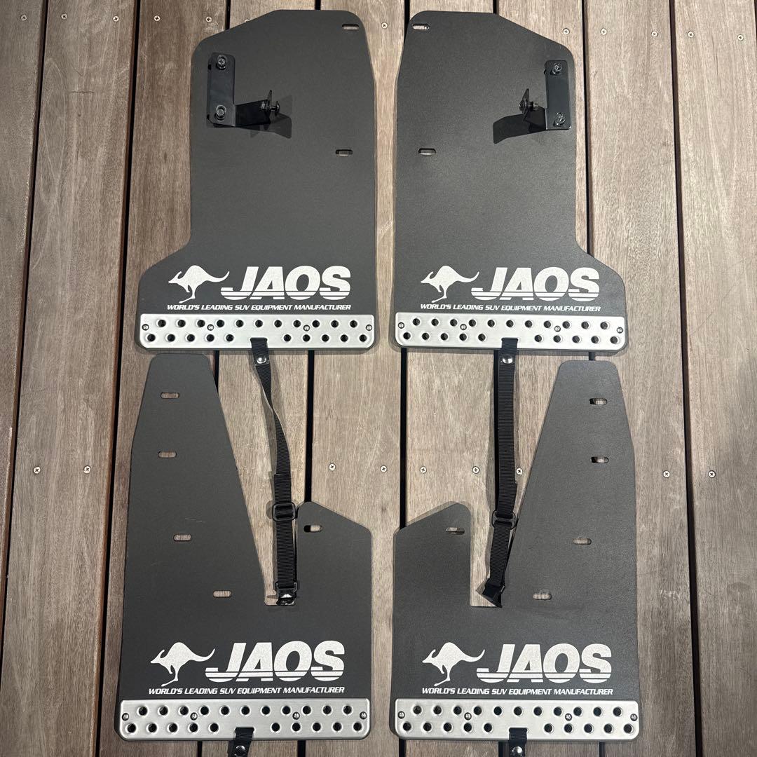 JAOS マッドガードⅢ 前後セットブラック デリカ JAOS サイドステップ
