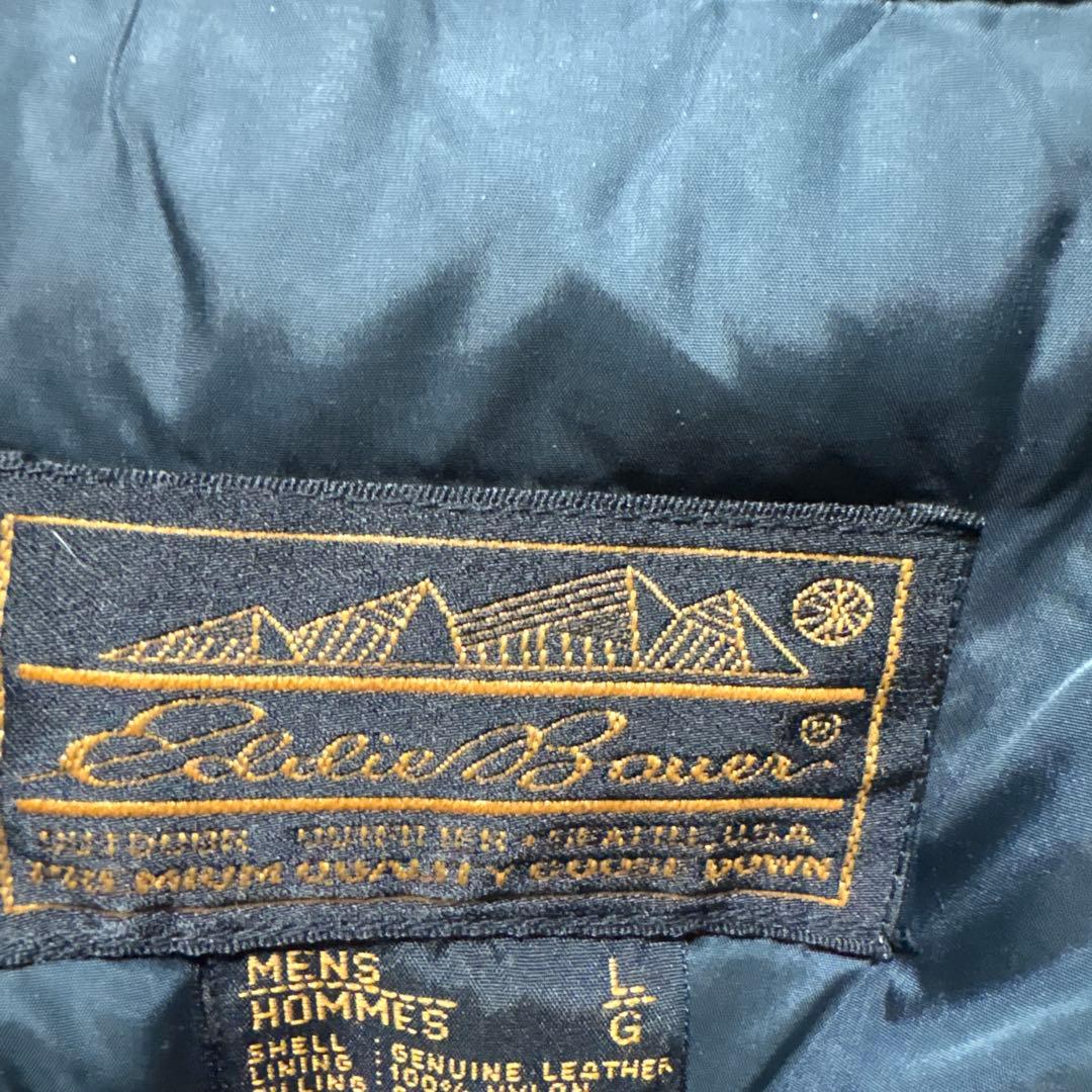 Special 80s Eddie Bauer レザーダウンジャケット 短丈 黒 - メルカリ