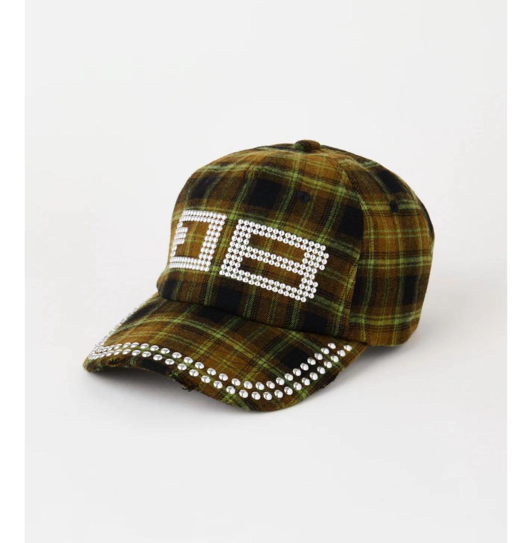 帽子 BEEDEN STUDS DAMAGE CAP Check.G