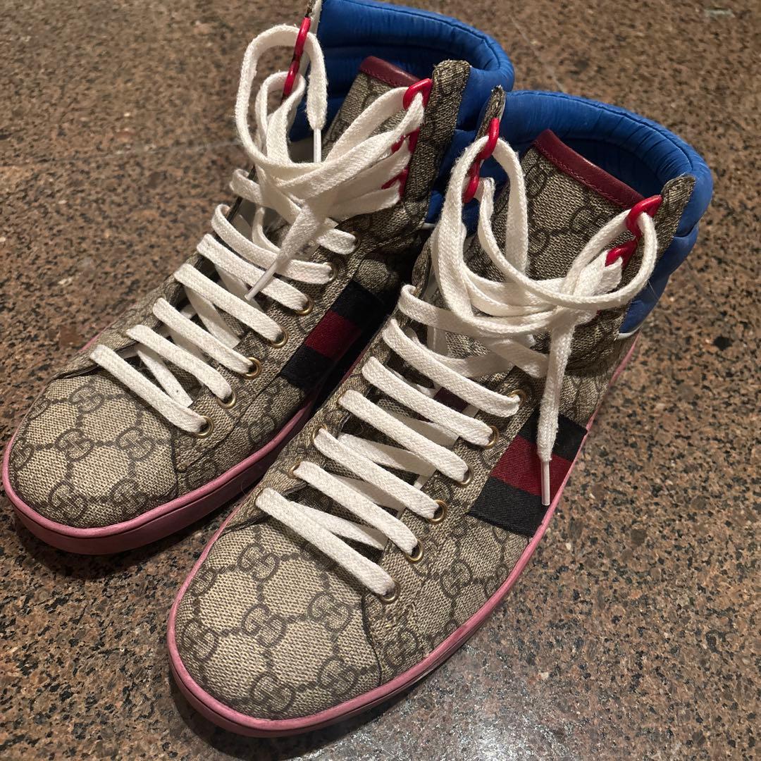 GUCCI GGスプリーム ハイカットスニーカー