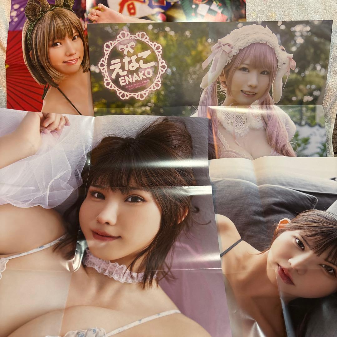 えなこ 大判ポスター、過去カレンダー等セット