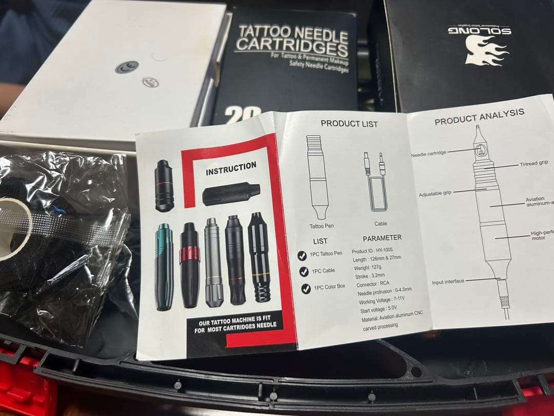 タトゥーペンセット フットスイッチ付き